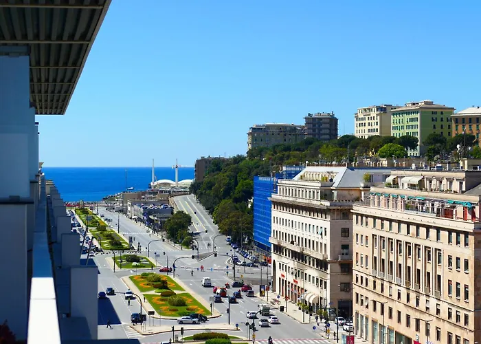 Attico 36 E 49 Con Terrazza Vista Mare E Parcheggio Grande * جنوة